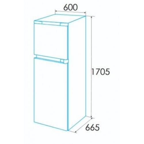 EDESA EFT-17120 NF WH Blanco - Frigorífico Combi No Frost