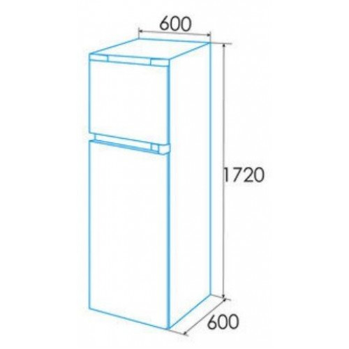 EDESA EFT-1722 ST WH Blanco - Frigorífico Dos Puertas Cíclico