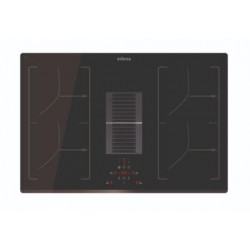 Edesa EIT-7422 DD B A - Placa de Inducción con Extractor Integrado 77 Cm 4 Zonas