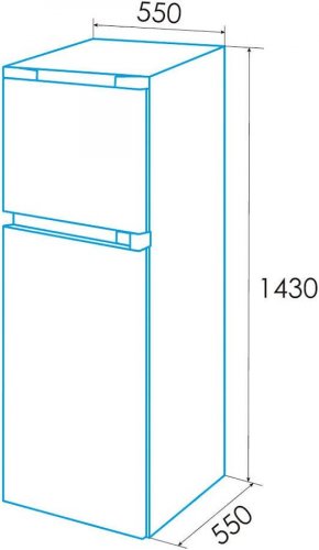 Edesa Frigorífico EFT-1411 WH 2 puertas