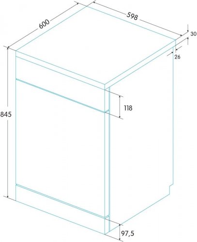 Edesa Lavavajillas EDW-6130 WH