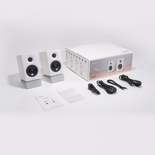 Edifier M60-White Altavoces Bluetooth 5.3 potencia 66W USB-C Hi Res Control Táctil Blancos