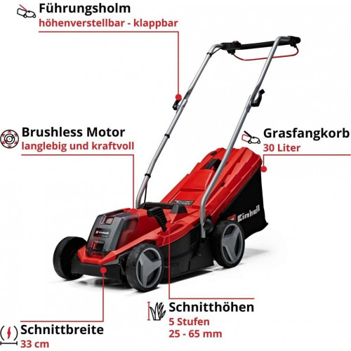 Einhell Cordless Lawn Mower GE-CM 18/33