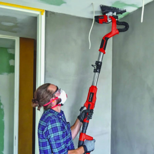 einhell Lijadora telescópica para techos y grandes superficies con aspirador