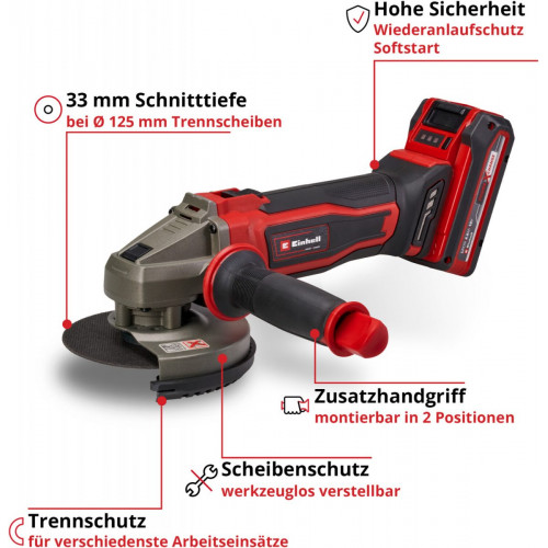 Einhell TE-AG 18/125-2 Li