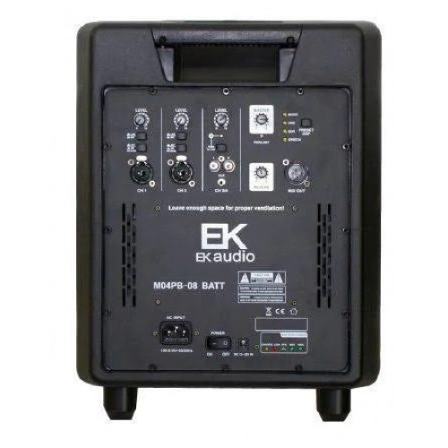 EK Audio m04pa08b Sistema PA Compacto 800W con Batería