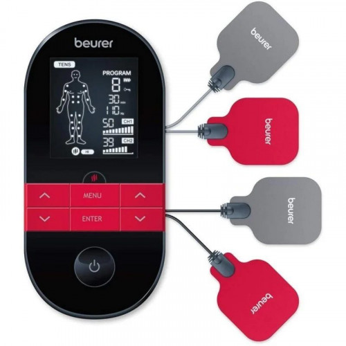 Electroestimulador Beurer EM 59 TENS EMS con calor, 64 aplicaciones y 2 canales
