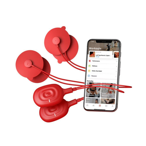 Electroestimulador muscular Therabody PowerDot Duo Rojo