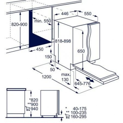 Electrolux kead2221l Lavavajillas integrable ultradelgado de 45 cm