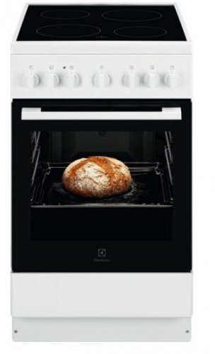 Electrolux LKR500066W - Cocina Vitrocerámica de 4 Zonas y Horno Eléctrico de 60 cm