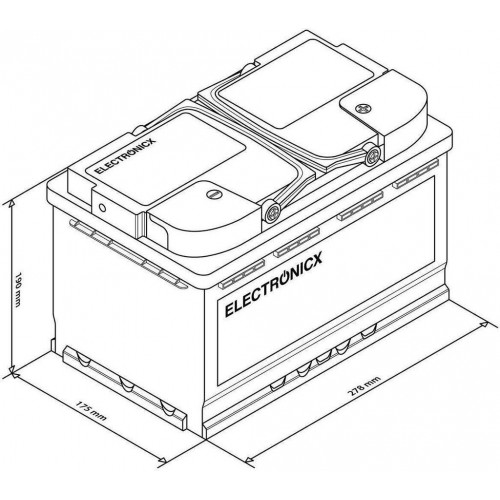 Electronicx Caravan Edition AGM (Caravan-100AH)