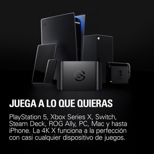 Elgato Game Capture 4K X Capturadora de Vídeo Externa UltraHD 4K 144Hz USB-C
