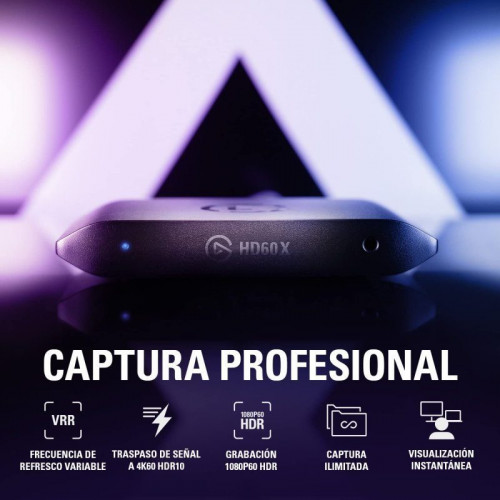 Elgato HD60 X Capturadora de Vídeo Externa 1080p60 HDR10 o 4K30 HDR10 con Latencia Ultrabaja