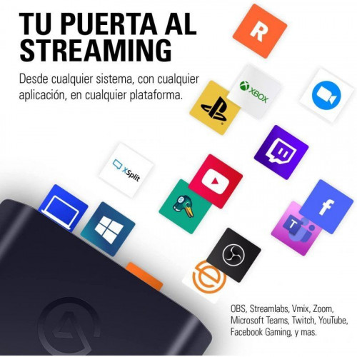 Elgato HD60 X Capturadora de Vídeo Externa 1080p60 HDR10 o 4K30 HDR10 con Latencia Ultrabaja