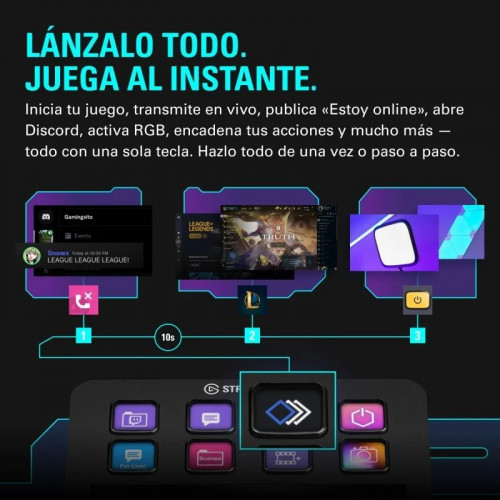 Elgato Stream Deck + Controlador táctil con diales – Ajusta audio, brillo & juego
