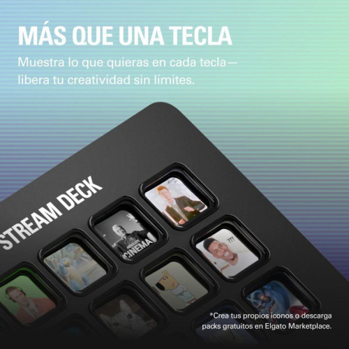 Elgato Stream Deck MK.2 Controlador de videojuego para gamers aficionados – Teclas personalizables