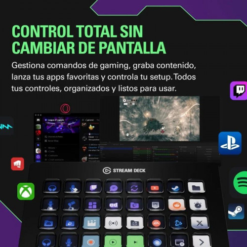 Elgato Stream Deck XL Controlador avanzado para jugadores ocasionales y profesionales