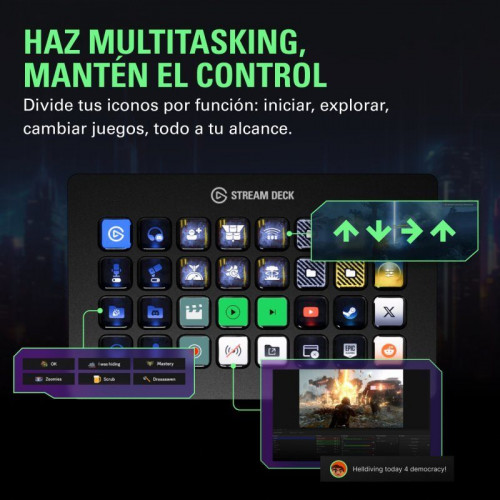 Elgato Stream Deck XL Controlador avanzado para jugadores ocasionales y profesionales