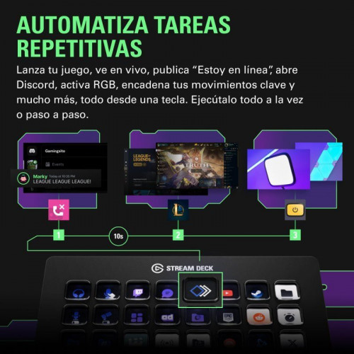 Elgato Stream Deck XL Controlador avanzado para jugadores ocasionales y profesionales