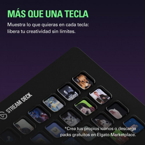 Elgato Stream Deck XL Controlador avanzado para jugadores ocasionales y profesionales