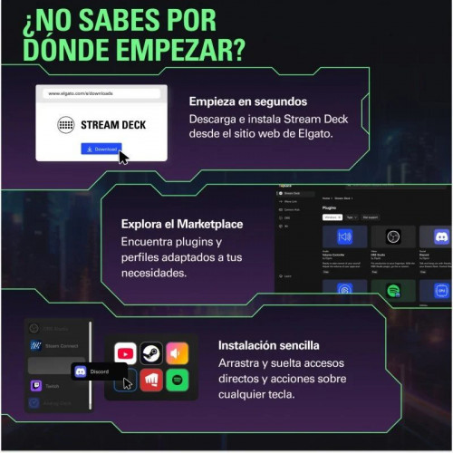 Elgato Stream Deck XL Controlador avanzado para jugadores ocasionales y profesionales