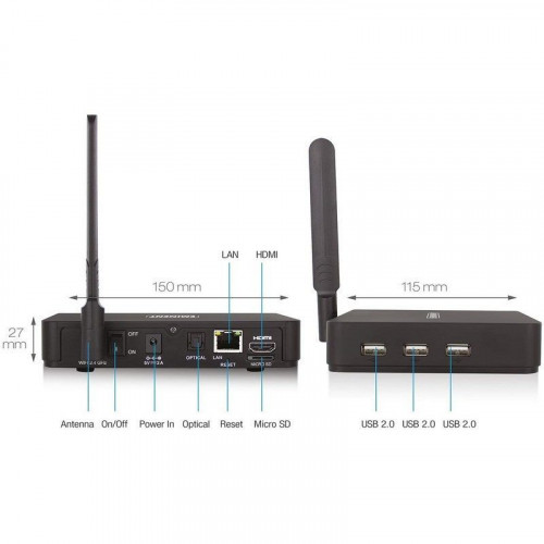 Eminent EM7680 Transmisor de TV 4K LibreELEC Kodi