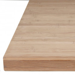 Encimera de cocina alistonada maciza Bamboo mate 245x65 cm espesor 38mm