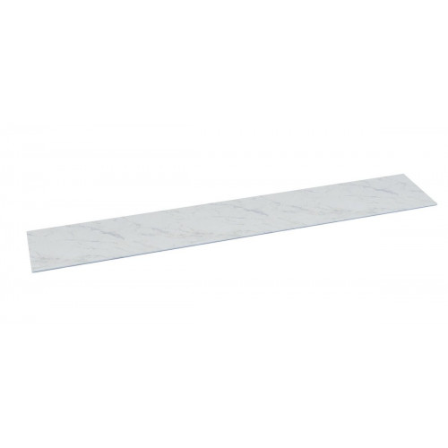 Encimera de cocina laminada compacta Amazona marmol blanco mate 360x63 cm espesor 13mm