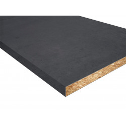 Encimera de cocina laminada hidrófuga Hudson piedra carbon mate 360x62 cm espesor 38mm