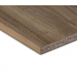 Encimera de cocina laminada Milos roble romance mate 366x63 cm espesor 38mm