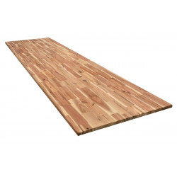Encimera de cocina madera maciza Acacia mate 250x65 cm espesor 26mm