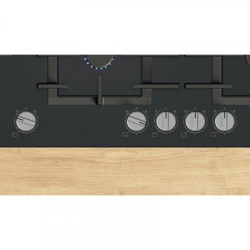 Encimera de gas Bosch Serie 6 PPM9A6I40 negra 90 cm 5 zonas vidrio templado