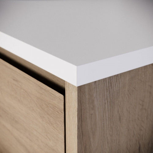 Encimera lavabo Pietra blanco 91x49x2 cm