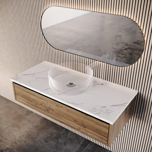 Encimera lavabo Posar piedra 100x46x2 cm