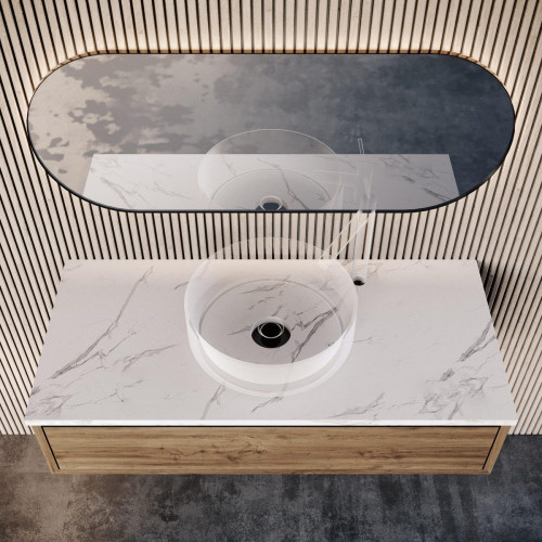 Encimera lavabo Posar piedra 100x46x2 cm