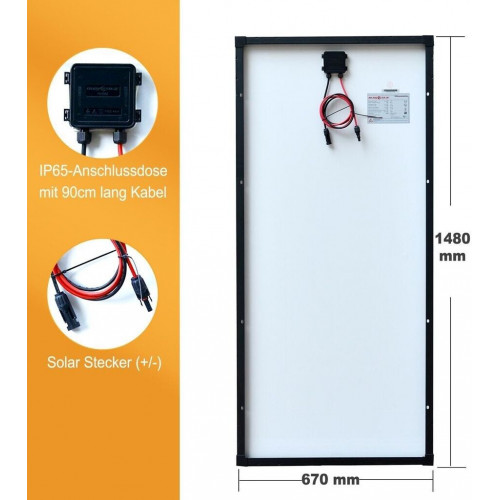 Enjoy-Solar Solar Panel PERC Mono 12V 200W (ES200M36)