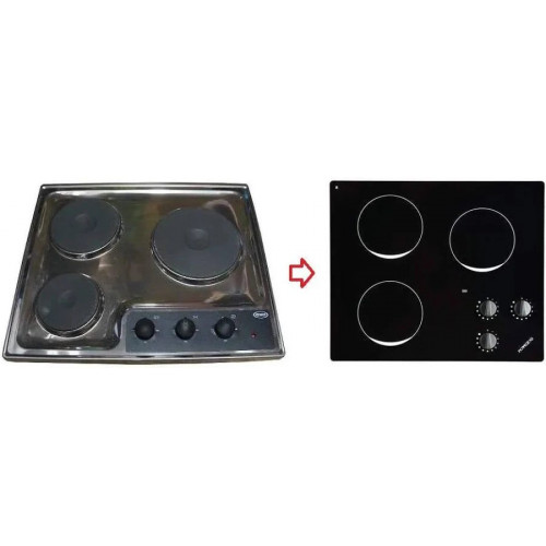 Eno Placa de Cocina de Cerámica Trinidad 3 Quemadores