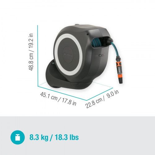 Enrollador de pared automático GARDENA 20 m. Exclusiv.