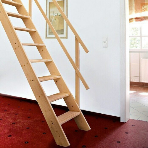 Escalera compacta recta
