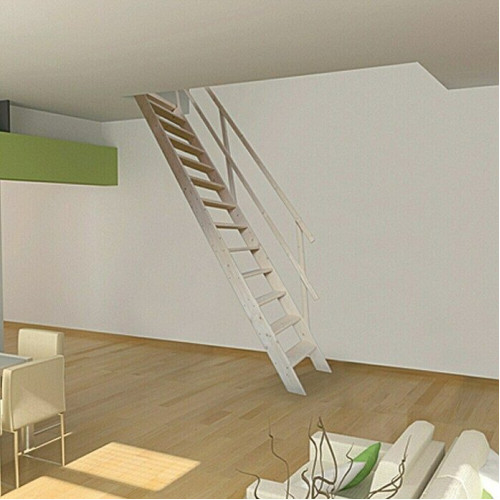 Escalera compacta recta