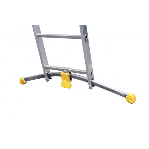 Escalera corredera aluminio 27 peldaños HAILO altura máxima de trabajo 6.31 m
