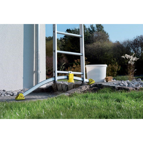 Escalera corredera aluminio 27 peldaños HAILO altura máxima de trabajo 6.31 m