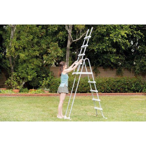 Escalera de seguridad para piscina 8 peldaños INTEX
