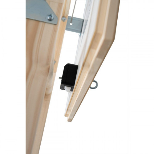Escalera escamoteable pino plegable alto máximo 282cm Euroiso 26 de 120x70cm