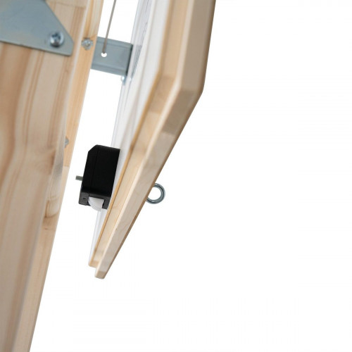 Escalera escamoteable pino plegable alto máximo 282cm Euroiso 26 de 120x70cm