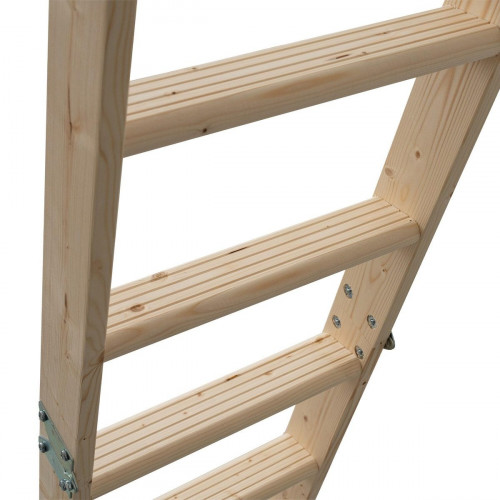 Escalera escamoteable pino plegable alto máximo 284cm Euroiso Pro 40 de 120x70cm