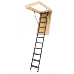 Escalera escamoteable plegable con secciones LMS Interior Acero 120 x 60