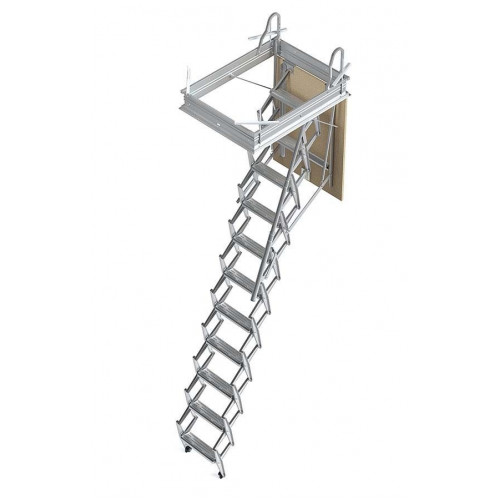 Escalera escamoteable plegable de buhardilla 60x90x280