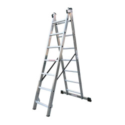 Escalera Profesional 2 Tramos y 7 Peldaños
