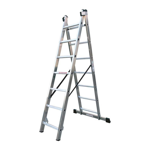 Escalera Profesional 2 Tramos y 7 Peldaños